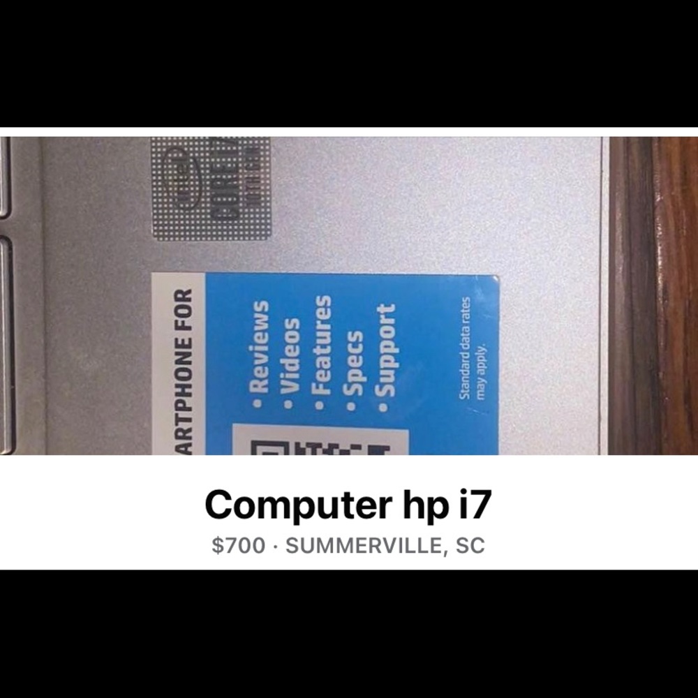 I sell an hour laptop i7 because I don’t use it too much